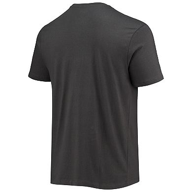 Men's '47 Charcoal Carolina Panthers Dark Ops Super Rival T-Shirt
