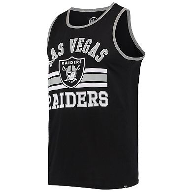 Men's '47 Black Las Vegas Raiders Edge Super Rival Tank Top