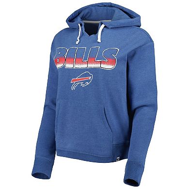Women's '47 Royal Buffalo Bills Color Rise Kennedy Pullover Hoodie