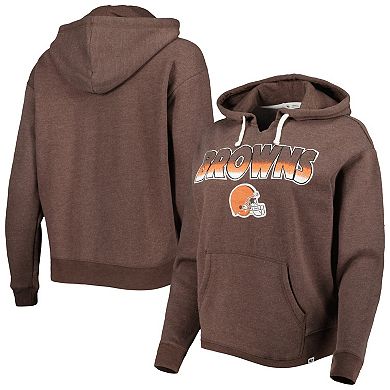Women's '47 Brown Cleveland Browns Color Rise Kennedy Pullover Hoodie