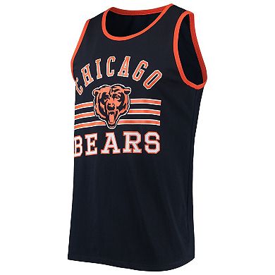 Men's '47 Navy Chicago Bears Edge Super Rival Tank Top