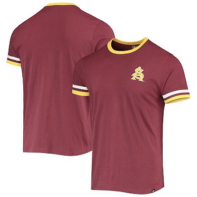 Men's '47 Maroon Arizona State Sun Devils Otis Ringer T-Shirt