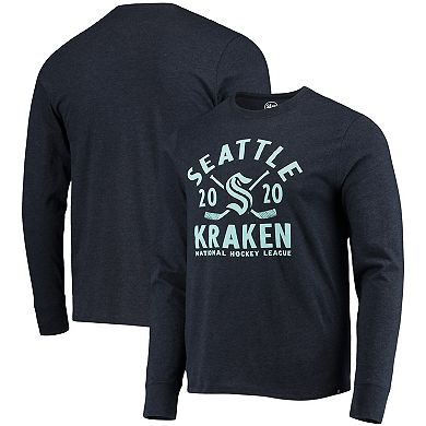 Men's '47 Heathered Deep Sea Blue Seattle Kraken Club Long Sleeve T-Shirt