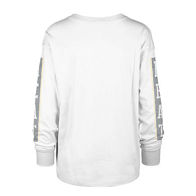 Women's '47 White Miami Heat City Edition SOA Long Sleeve T-Shirt
