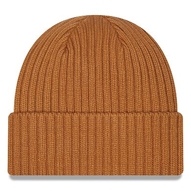 Men's New Era Brown Cleveland Browns Core Classic Cuffed Knit Hat