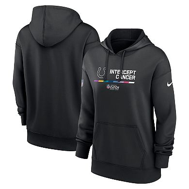 Women's Nike Black Indianapolis Colts 2022 NFL Crucial Catch Therma Performance Pullover Hoodie