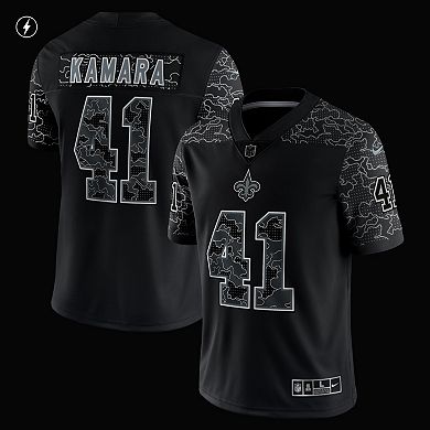 Men's Nike Alvin Kamara Black New Orleans Saints RFLCTV Limited Jersey