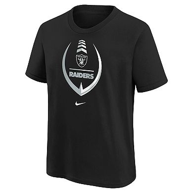 Girls Preschool Nike Black Las Vegas Raiders Icon T-Shirt