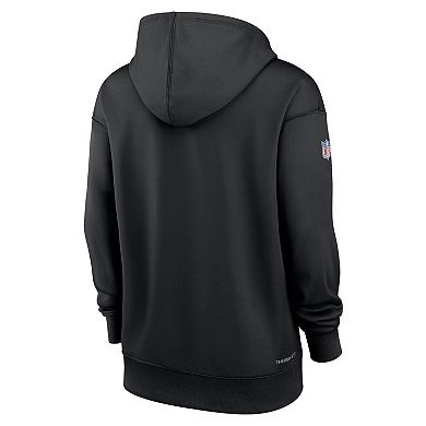 Women's Nike Black New Orleans Saints 2022 NFL Crucial Catch Therma Performance Pullover Hoodie