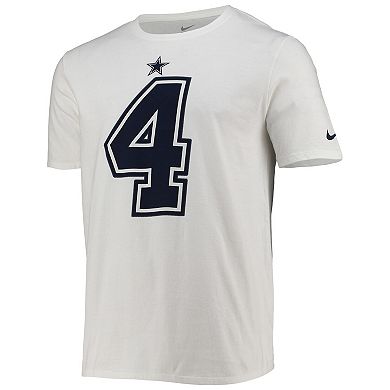 Men's Nike Dak Prescott White Dallas Cowboys Player Pride Color Rush Name & Number T-Shirt