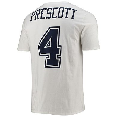 Men's Nike Dak Prescott White Dallas Cowboys Player Pride Color Rush Name & Number T-Shirt