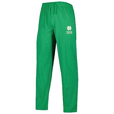 Men's Concepts Sport Heathered Green/Heathered Charcoal Notre Dame Fighting Irish Meter Long Sleeve T-Shirt & Pants Sleep Set