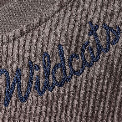 Women's League Collegiate Wear Charcoal Kentucky Wildcats Corded Timber Cropped Pullover Sweatshirt
