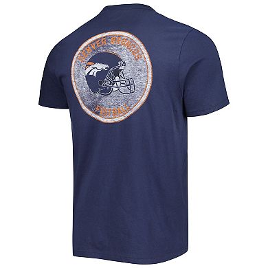 Men's '47 Navy Denver Broncos Open Field Franklin T-Shirt