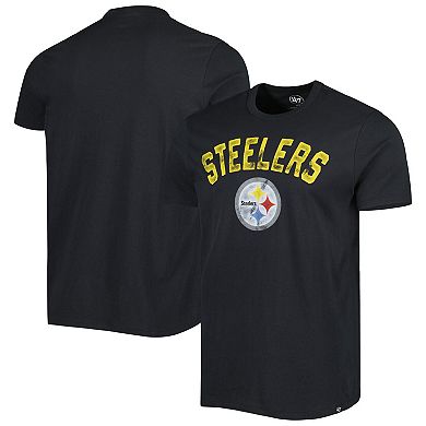 Men's '47 Black Pittsburgh Steelers All Arch Franklin T-Shirt