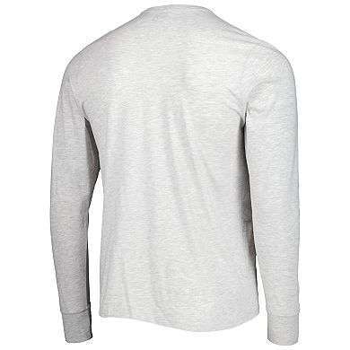 Men's '47 Heathered Gray Las Vegas Raiders Dozer Franklin Long Sleeve T-Shirt