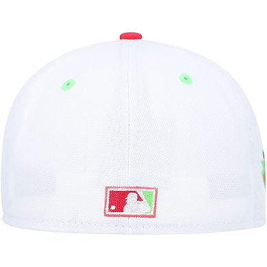 Men's New Era White/Coral Boston Red Sox  Fenway Park 100th Anniversary  Strawberry Lolli 59FIFTY Fitted Hat