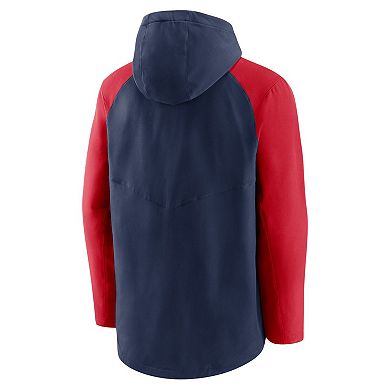 Men's Nike Navy/Red Chicago White Sox Authentic Collection Performance Raglan Full-Zip Hoodie