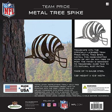 Cincinnati Bengals Metal Garden Art Helmet Spike