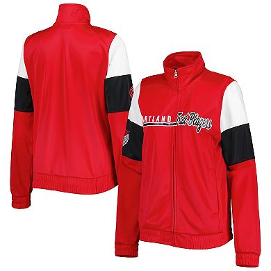 Women's G-III 4Her by Carl Banks Red Portland Trail Blazers Change Up Full-Zip Track Jacket