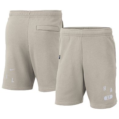 Men's Nike Cream Michigan Wolverines Fleece Shorts