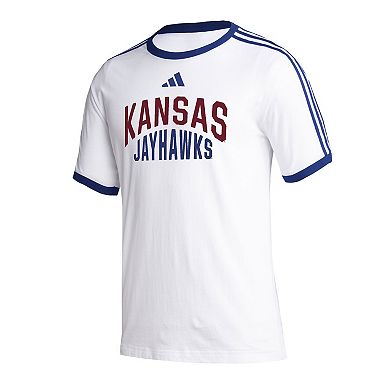 Men's adidas White Kansas Jayhawks Arch T-Shirt
