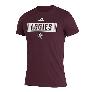 Men's adidas Maroon Texas A&M Aggies Wordmark Tri-Blend T-Shirt