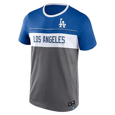 Men's Fanatics Branded Gray Los Angeles Dodgers Claim The Win T-Shirt