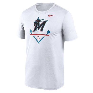 Men's Nike White Miami Marlins Icon Legend Performance T-Shirt
