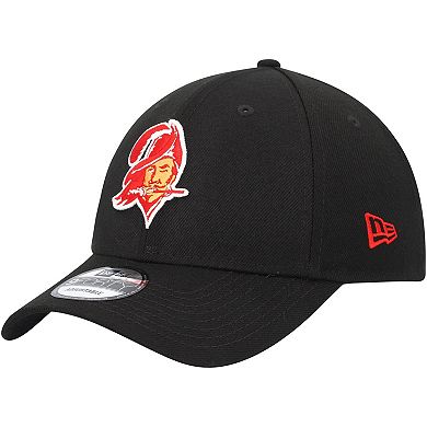 Men's New Era Black Tampa Bay Buccaneers Throwback The League 9FORTY Adjustable Hat
