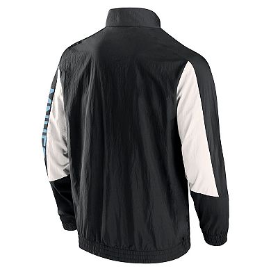Men's Fanatics Branded  Black Minnesota United FC Net Goal Raglan Full-Zip Track Jacket
