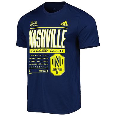 Men's adidas Navy Nashville SC Club DNA Performance T-Shirt