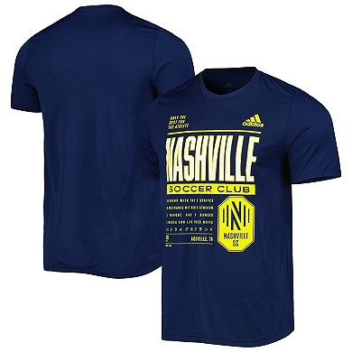 Men's adidas Navy Nashville SC Club DNA Performance T-Shirt