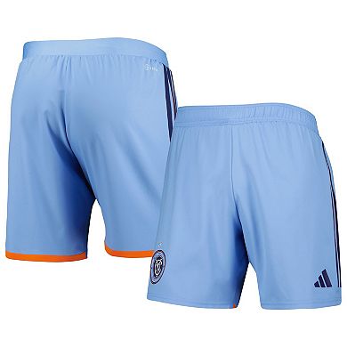 Men's adidas Light Blue New York City FC 2023 Away AEROREADY Authentic Shorts