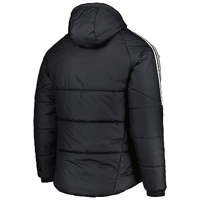 Men's adidas Black Colorado Rapids Winter Raglan Full-Zip Hoodie Jacket