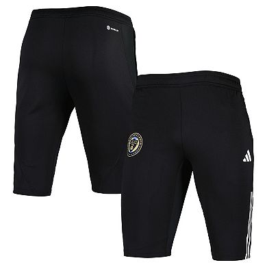Men's adidas Black Philadelphia Union 2023 On-Field Training AEROREADY Half Pants