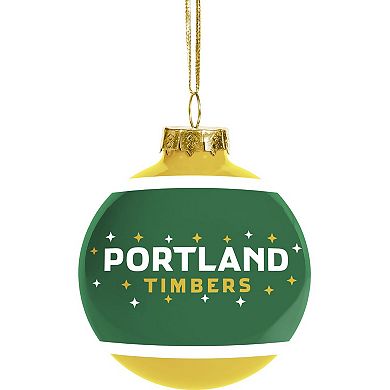 FOCO Portland Timbers Inline Glass Ball Ornament