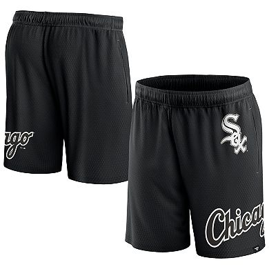 Men's Fanatics Branded  Black Chicago White Sox Clincher Mesh Shorts