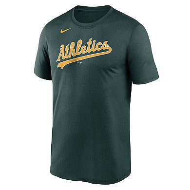 Men's Nike Green Oakland Athletics New Legend Wordmark T-Shirt