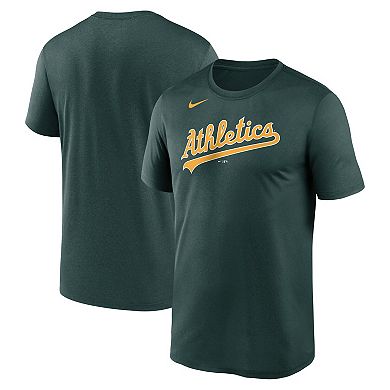 Men's Nike Green Oakland Athletics New Legend Wordmark T-Shirt