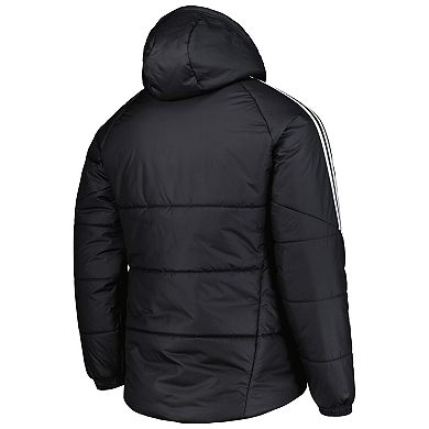 Men's adidas Black Portland Timbers Winter Raglan Full-Zip Hoodie Jacket