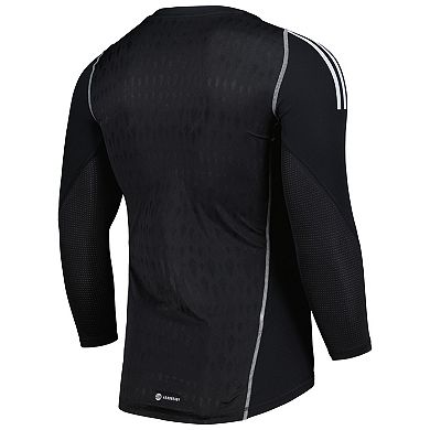 Men's adidas Black LA Galaxy 2023 Goalkeeper Long Sleeve Replica Jersey