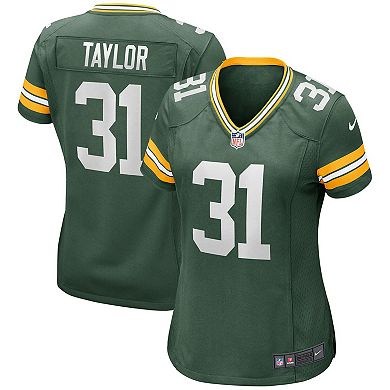 Women's Nike Jim Taylor Green Green Bay Packers Game Retired Player Jersey