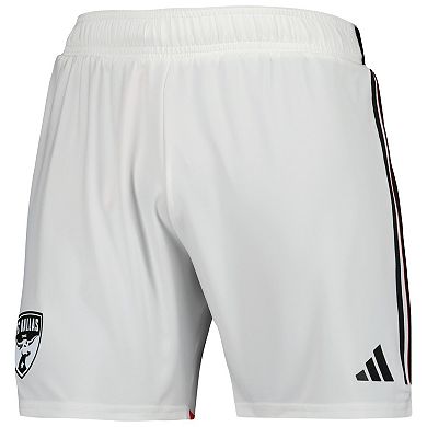 Men's adidas White FC Dallas 2023 Away AEROREADY Authentic Shorts