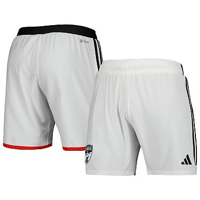 Men's adidas White FC Dallas 2023 Away AEROREADY Authentic Shorts