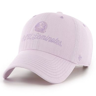 Women's '47 Purple Florida State Seminoles Haze Clean Up Adjustable Hat