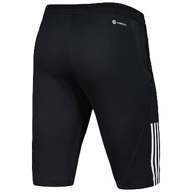 Men's adidas Black LA Galaxy 2023 On-Field Training AEROREADY Half Pants