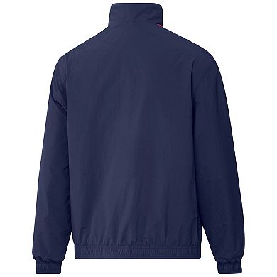 Men's adidas Navy/Light Blue Chicago Fire 2023 On-Field Anthem Full-Zip Reversible Team Jacket