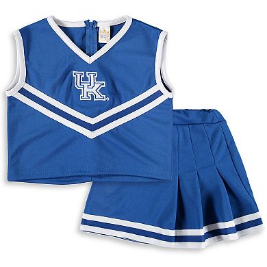 Girls Youth Royal Kentucky Wildcats Two-Piece Cheer Set