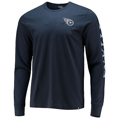 Men's '47 Navy Tennessee Titans Franklin Long Sleeve T-Shirt
